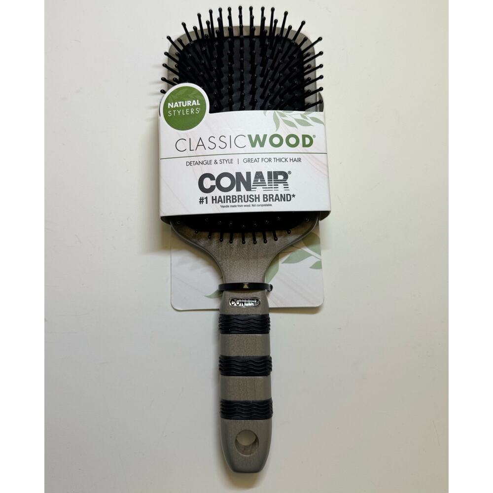 CONAIR Natural Stylers’ Classic Wood Hairbrush